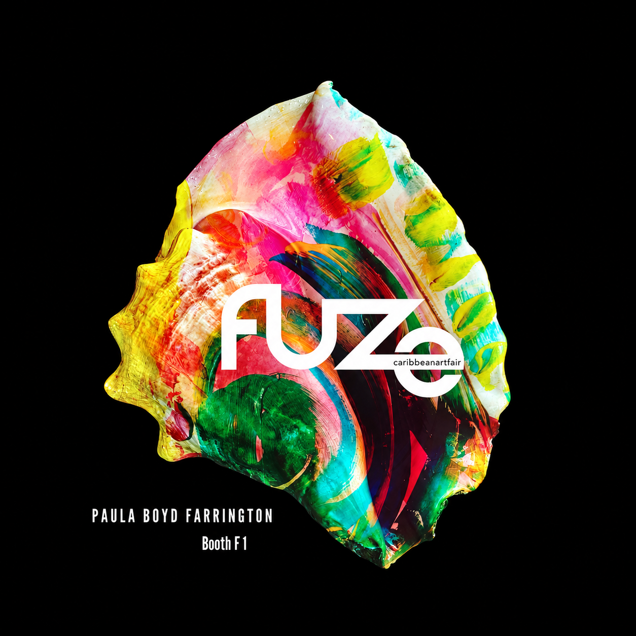 FUZE Is Coming Home 27 Painted Conch Shell Art Fair Poster 1