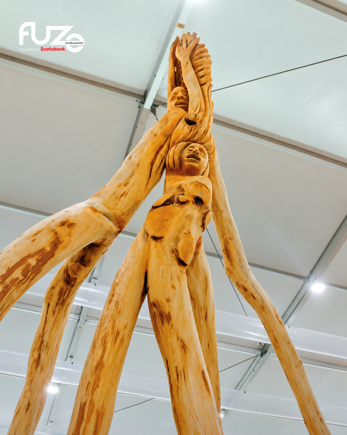 FUZE Is Coming Home 29 Wooden sculpture and tent installation 1